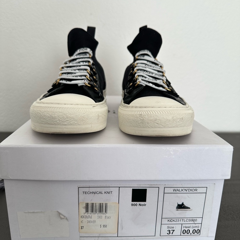 Dior Black and White High-Top Sneakers